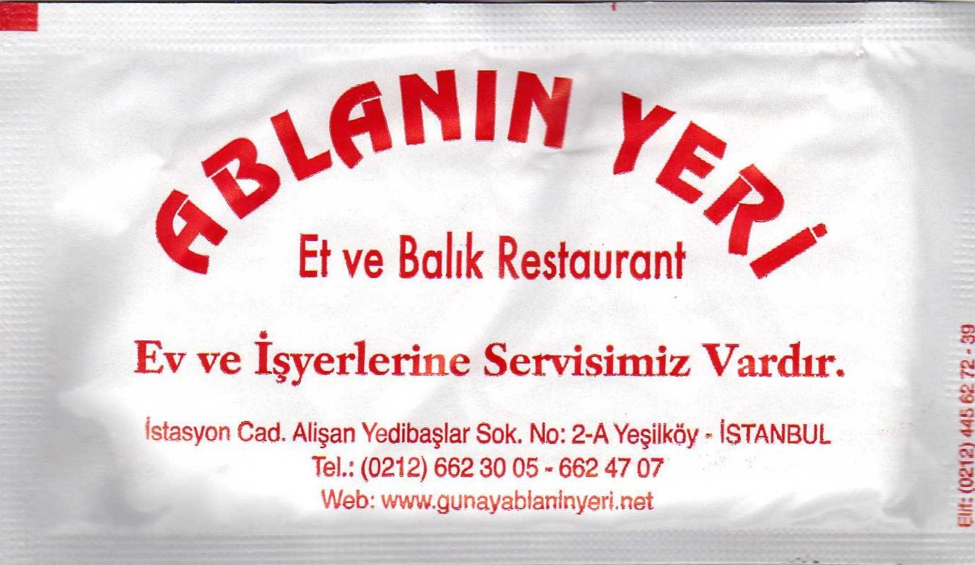 0063 Ablanın Yeri - Yeşilköy